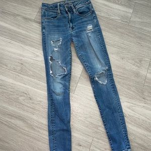 High rise jeans